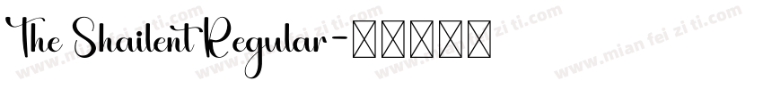 The Shailent Regular字体转换